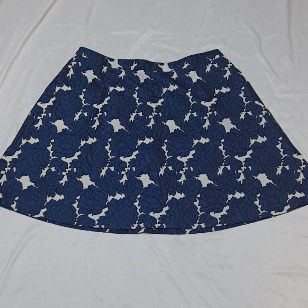 Lane Bryant Blue Rose Floral Brocade Circle Skirt NWT Size 24